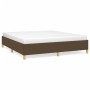 Estructura de cama tela marrón oscuro 180x200 cm de vidaXL, Camas y somieres - Ref: Foro24-347184, Precio: 143,28 €, Descuent...