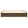 Estructura de cama tela marrón oscuro 180x200 cm de vidaXL, Camas y somieres - Ref: Foro24-347184, Precio: 143,28 €, Descuent...