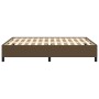 Estructura de cama de tela marrón 140x190 cm de vidaXL, Camas y somieres - Ref: Foro24-347061, Precio: 126,59 €, Descuento: %