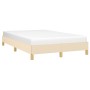 Estructura de cama de tela color crema 120x200 cm de vidaXL, Camas y somieres - Ref: Foro24-346807, Precio: 95,99 €, Descuent...