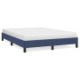 Estructura de cama de tela azul 140x190 cm de vidaXL, Camas y somieres - Ref: Foro24-346718, Precio: 98,59 €, Descuento: %