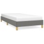 Dark gray fabric bed frame 100x200 cm by vidaXL, Beds and slatted bases - Ref: Foro24-346795, Price: 75,44 €, Discount: %