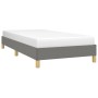 Dark gray fabric bed frame 100x200 cm by vidaXL, Beds and slatted bases - Ref: Foro24-346795, Price: 75,44 €, Discount: %