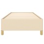 Cream fabric bed frame 90x200 cm by vidaXL, Beds and slatted bases - Ref: Foro24-347138, Price: 97,10 €, Discount: %