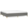 Dark gray fabric bed frame 200x200 cm by vidaXL, Beds and slatted bases - Ref: Foro24-347190, Price: 121,35 €, Discount: %