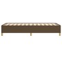 Estructura de cama de tela marrón 100x200 cm de vidaXL, Camas y somieres - Ref: Foro24-347144, Precio: 107,57 €, Descuento: %