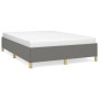 Dark gray fabric bed frame 140x200 cm by vidaXL, Beds and slatted bases - Ref: Foro24-347166, Price: 117,68 €, Discount: %