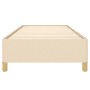 Cream fabric bed frame 90x190 cm by vidaXL, Beds and slatted bases - Ref: Foro24-347130, Price: 104,91 €, Discount: %