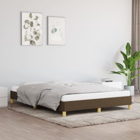 Brown fabric bed frame 140x190 cm by vidaXL, Beds and slatted bases - Ref: Foro24-346813, Price: 97,08 €, Discount: %