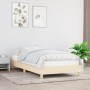 Estructura de cama de tela color crema 90x200 cm de vidaXL, Camas y somieres - Ref: Foro24-346791, Precio: 78,92 €, Descuento: %