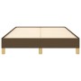 Estructura de cama de tela marrón oscuro 120x200 cm de vidaXL, Camas y somieres - Ref: Foro24-346805, Precio: 112,87 €, Descu...