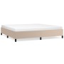 Cappuccino synthetic leather bed frame 200x200 cm by vidaXL, Beds and slatted bases - Ref: Foro24-347274, Price: 165,30 €, Di...