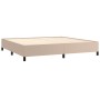 Estructura de cama de cuero sintético capuchino 200x200 cm de vidaXL, Camas y somieres - Ref: Foro24-347274, Precio: 165,30 €...