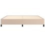 Estructura de cama de cuero sintético capuchino 200x200 cm de vidaXL, Camas y somieres - Ref: Foro24-347274, Precio: 157,99 €...