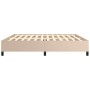 Cappuccino synthetic leather bed frame 200x200 cm by vidaXL, Beds and slatted bases - Ref: Foro24-347274, Price: 165,30 €, Di...