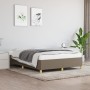 Estructura de cama de tela gris taupe 140x200 cm de vidaXL, Camas y somieres - Ref: Foro24-347169, Precio: 144,53 €, Descuent...