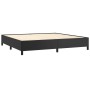 Estructura de cama de cuero sintético negro 200x200 cm de vidaXL, Camas y somieres - Ref: Foro24-347269, Precio: 162,42 €, De...