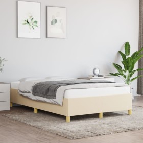 Cream fabric bed frame 120x200 cm by vidaXL, Beds and slatted bases - Ref: Foro24-347154, Price: 114,64 €, Discount: %