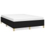 Estructura de cama de tela negro 140x190 cm de vidaXL, Camas y somieres - Ref: Foro24-347159, Precio: 115,99 €, Descuento: %