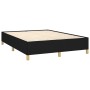 Estructura de cama de tela negro 140x190 cm de vidaXL, Camas y somieres - Ref: Foro24-347159, Precio: 115,99 €, Descuento: %