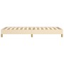 Estructura de cama de tela color crema 90x190 cm de vidaXL, Camas y somieres - Ref: Foro24-346783, Precio: 89,78 €, Descuento: %