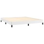 Estructura de cama de cuero sintético blanco 180x200 cm de vidaXL, Camas y somieres - Ref: Foro24-346917, Precio: 129,02 €, D...