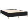 Estructura de cama de tela negra 140x200 cm de vidaXL, Camas y somieres - Ref: Foro24-347167, Precio: 119,56 €, Descuento: %