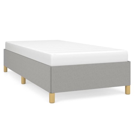 Light gray fabric bed frame 90x200 cm by vidaXL, Beds and slatted bases - Ref: Foro24-347133, Price: 107,38 €, Discount: %