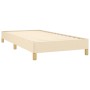 Cream fabric bed frame 100x200 cm by vidaXL, Beds and slatted bases - Ref: Foro24-346799, Price: 75,89 €, Discount: %