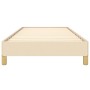 Cream fabric bed frame 100x200 cm by vidaXL, Beds and slatted bases - Ref: Foro24-346799, Price: 75,89 €, Discount: %