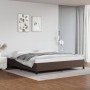 Estructura de cama de cuero sintético marrón 200x200 cm de vidaXL, Camas y somieres - Ref: Foro24-347272, Precio: 127,84 €, D...