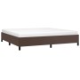 Estructura de cama de cuero sintético marrón 200x200 cm de vidaXL, Camas y somieres - Ref: Foro24-347272, Precio: 127,99 €, D...