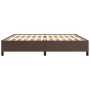 Brown synthetic leather bed frame 200x200 cm by vidaXL, Beds and slatted bases - Ref: Foro24-347272, Price: 127,84 €, Discoun...