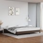 Estructura de cama de cuero sintético marrón 200x200 cm de vidaXL, Camas y somieres - Ref: Foro24-346925, Precio: 126,63 €, D...