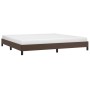 Estructura de cama de cuero sintético marrón 200x200 cm de vidaXL, Camas y somieres - Ref: Foro24-346925, Precio: 126,63 €, D...