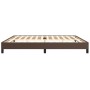 Brown synthetic leather bed frame 200x200 cm by vidaXL, Beds and slatted bases - Ref: Foro24-346925, Price: 126,63 €, Discoun...