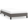 Gray synthetic leather bed frame 100x200 cm by vidaXL, Beds and slatted bases - Ref: Foro24-346890, Price: 91,55 €, Discount: %