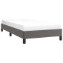 Gray synthetic leather bed frame 100x200 cm by vidaXL, Beds and slatted bases - Ref: Foro24-346890, Price: 91,55 €, Discount: %