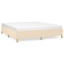 Estructura de cama tela color crema 180x200 cm de vidaXL, Camas y somieres - Ref: Foro24-347186, Precio: 161,15 €, Descuento: %