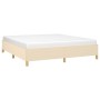 Estructura de cama tela color crema 180x200 cm de vidaXL, Camas y somieres - Ref: Foro24-347186, Precio: 161,15 €, Descuento: %