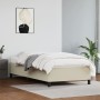 Cream synthetic leather bed frame 90x200 cm by vidaXL, Beds and slatted bases - Ref: Foro24-347229, Price: 90,85 €, Discount: %