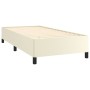 Estructura de cama de cuero sintético color crema 90x200 cm de vidaXL, Camas y somieres - Ref: Foro24-347229, Precio: 90,85 €...