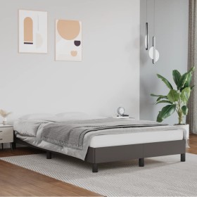 Estructura de cama de cuero sintético gris 120x200 cm de vidaXL, Camas y somieres - Ref: Foro24-346896, Precio: 116,46 €, Des...