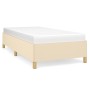 Cream fabric bed frame 100x200 cm by vidaXL, Beds and slatted bases - Ref: Foro24-347146, Price: 100,87 €, Discount: %