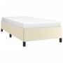 Cream synthetic leather bed frame 80x200 cm by vidaXL, Beds and slatted bases - Ref: Foro24-347217, Price: 91,99 €, Discount: %