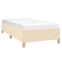 Cream fabric bed frame 100x200 cm by vidaXL, Beds and slatted bases - Ref: Foro24-347146, Price: 100,87 €, Discount: %