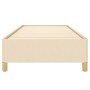 Cream fabric bed frame 100x200 cm by vidaXL, Beds and slatted bases - Ref: Foro24-347146, Price: 100,87 €, Discount: %