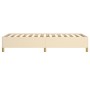 Cream fabric bed frame 100x200 cm by vidaXL, Beds and slatted bases - Ref: Foro24-347146, Price: 100,87 €, Discount: %