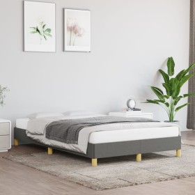 Dark gray fabric bed frame 120x200 cm by vidaXL, Beds and slatted bases - Ref: Foro24-346803, Price: 98,93 €, Discount: %