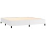 Estructura de cama de cuero sintético blanco 200x200 cm de vidaXL, Camas y somieres - Ref: Foro24-347270, Precio: 163,66 €, D...